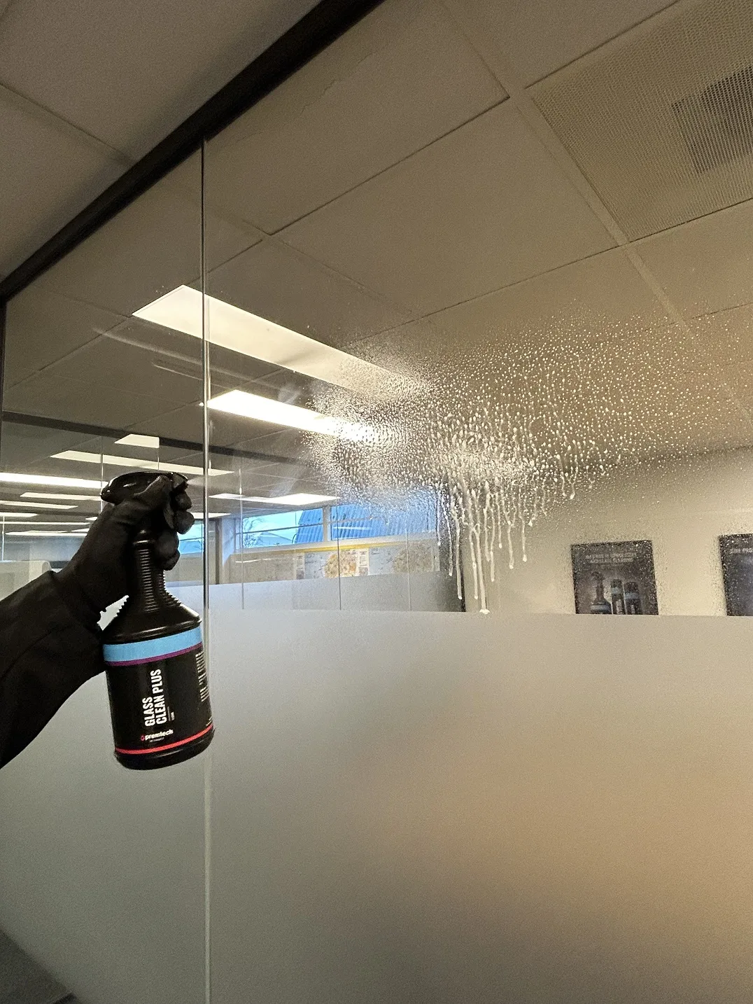Ihre Fenster, Glas und Spiegel streifenfrei reinigen mit unserem professionellen Glasreiniger
